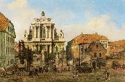 Bernardo Bellotto Carmelite Church in Warsaw. oil on canvas